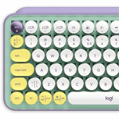 Clavier mécanique sans fil Logitech POP Keys avec touches emoji - Daydream Mint 920-010708