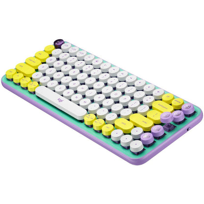 Clavier mécanique sans fil Logitech POP Keys avec touches emoji - Daydream Mint 920-010708