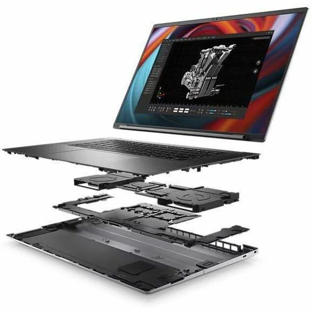 Station de travail mobile Dell Precision 5000 5490 14" - Full HD Plus - Intel Core Ultra 7 155H - Technologie vPro - 16 Go - SSD 512 Go - Aluminium Titan Gray 7T7WH