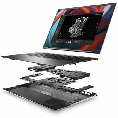 Station de travail mobile Dell Precision 5000 5490 14" - Full HD Plus - Intel Core Ultra 7 155H - Technologie vPro - 16 Go - SSD 512 Go - Aluminium Titan Gray 7T7WH
