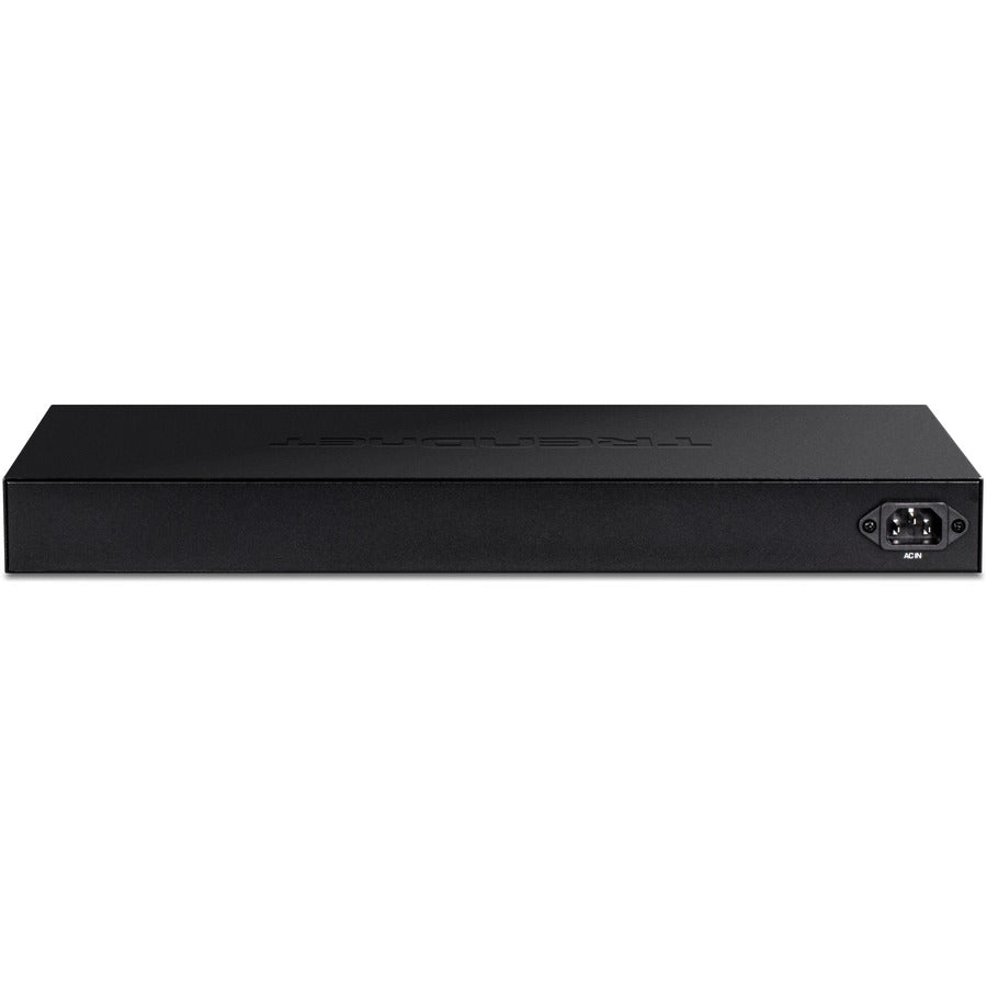 Commutateur Web Smart PoE+ Gigabit TRENDnet à 28 ports avec 24 ports PoE+ Gigabit ; TPE-30284 ; 4 emplacements SFP+ 10G ; alimentation PoE 370 W ; VLAN ; QoS ; LACP ; routage statique IPv4/IPv6 TPE-30284