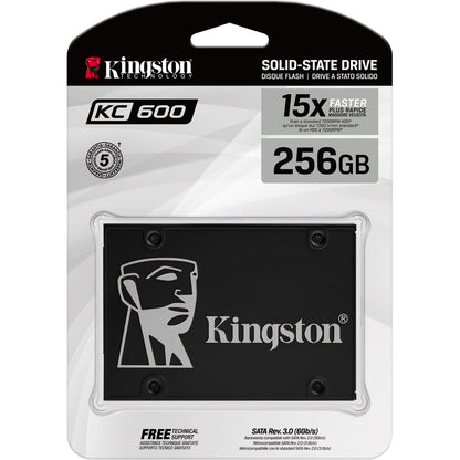 Disque SSD Kingston KC600 256 Go - 2,5" interne - SATA (SATA/600) SKC600/256G