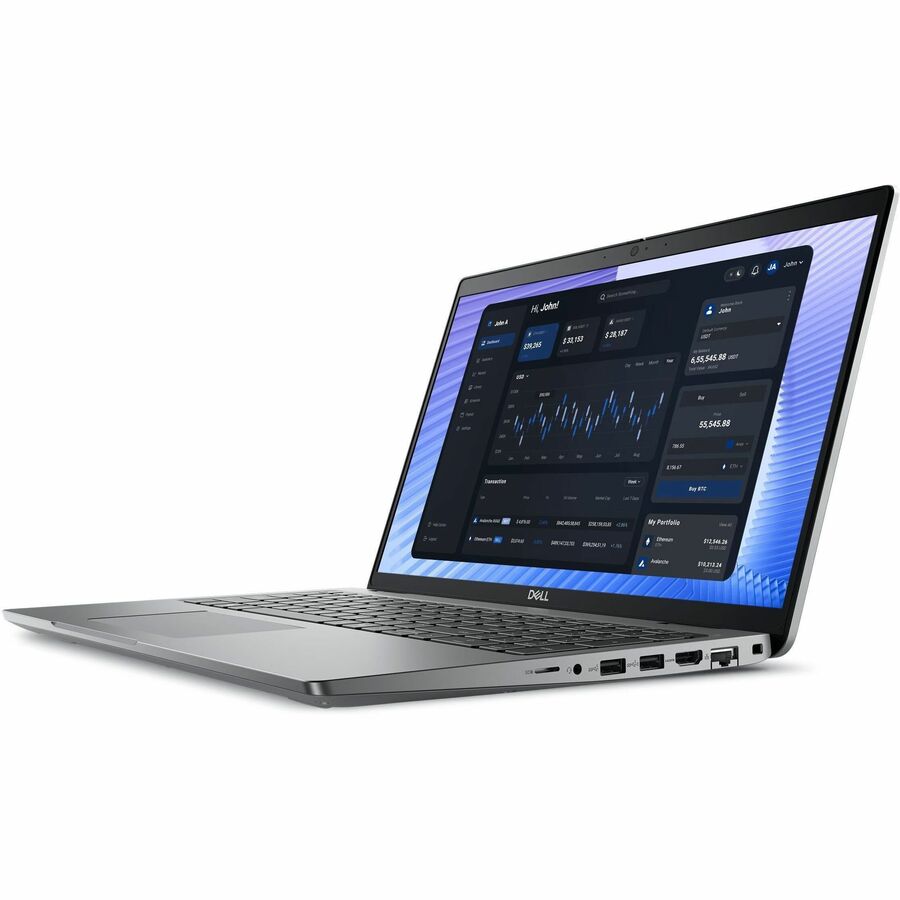 Station de travail mobile Dell Precision 3000 3590 15,6" - Full HD - Intel Core Ultra 5 125H - Technologie vPro - Plateforme Intel Evo - 16 Go - SSD 256 Go - Clavier anglais (États-Unis) - Titan Gray CF97V