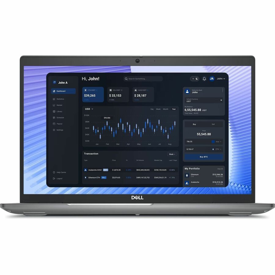Station de travail mobile Dell Precision 3000 3590 15,6" - Full HD - Intel Core Ultra 5 125H - Technologie vPro - Plateforme Intel Evo - 16 Go - SSD 256 Go - Clavier anglais (États-Unis) - Titan Gray CF97V