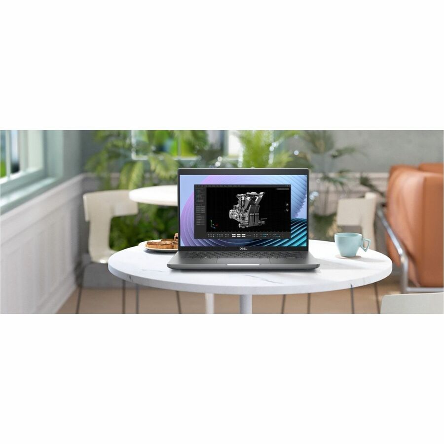 Station de travail mobile Dell Precision 3000 3490 14" - Full HD - Intel Core Ultra 7 165H - Technologie vPro - 16 Go - SSD 512 Go - Gris 5392X