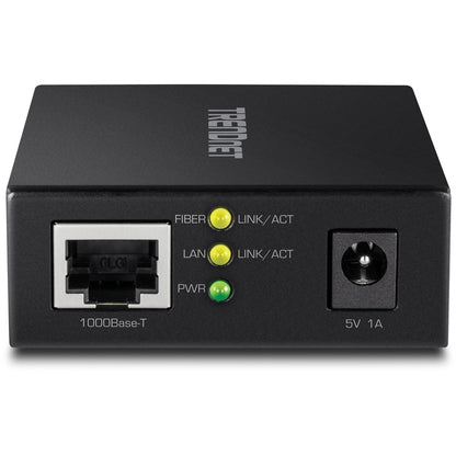Convertisseur de média fibre 1000BASE-T vers SFP TRENDnet ; Convertisseur de média Gigabit Ethernet vers SFP ; Capacité de commutation 4 Gbit/s ; TFC-GSFP TFC-GSFP