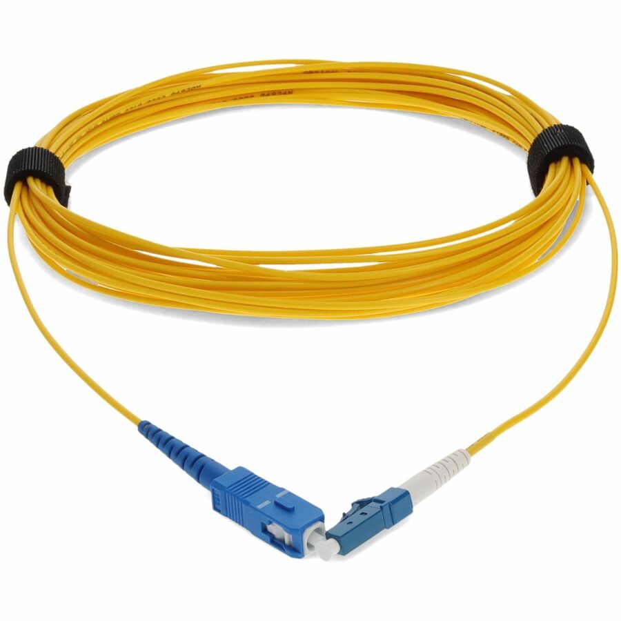 Câble de raccordement OFNR jaune (Riser Rated) AddOn 8 m SMF 9/125 Simplex SC/LC OS1 ADD-SC-LC-8MS9SMF