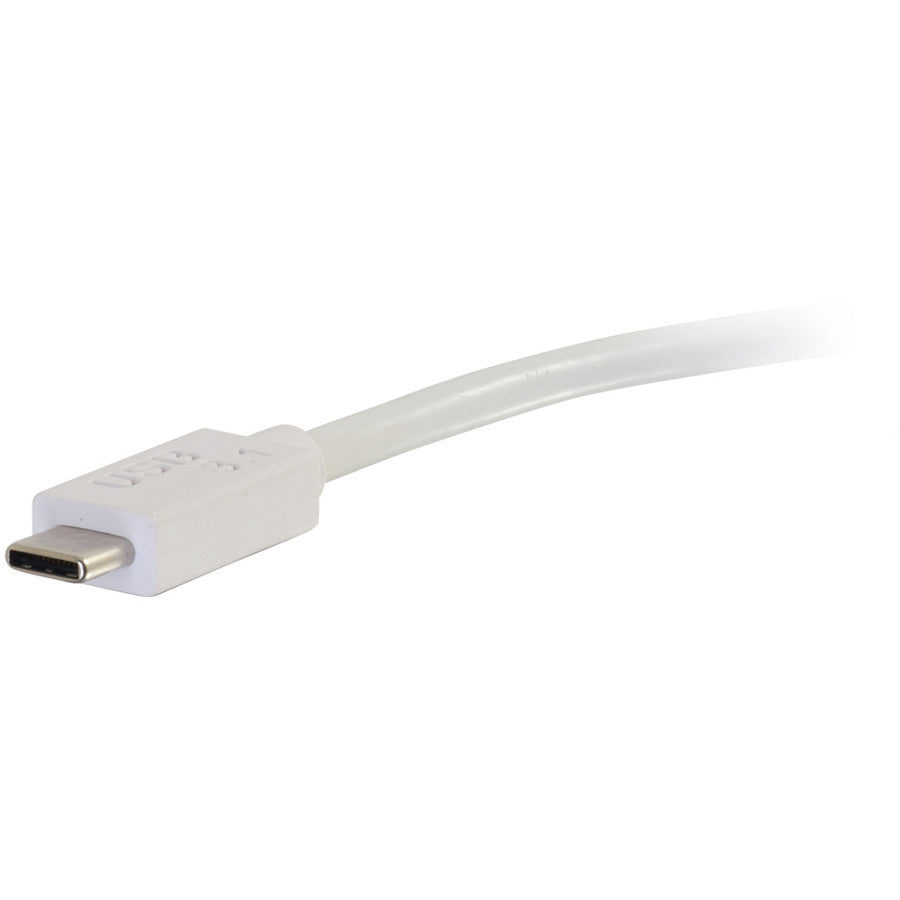 Adaptateur convertisseur USB C vers DisplayPort C2G 4K 30 Hz - Blanc TAA 29481