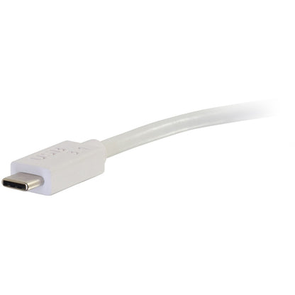 Adaptateur convertisseur USB C vers DisplayPort C2G 4K 30 Hz - Blanc TAA 29481