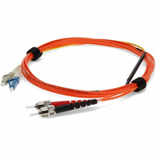 Câble de raccordement de conditionnement de mode à fibre optique AddOn 2 x ST 62,5/125 vers 1 x LC 62,5/125 et 1 x LC 9/125 3 m ADD-MODE-STLC6-3