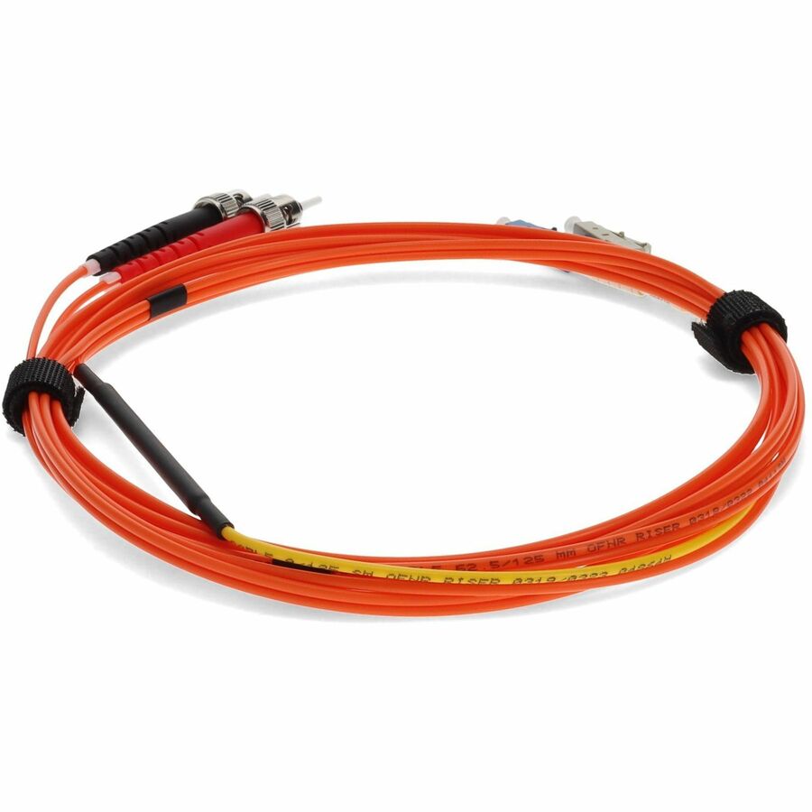 Câble de raccordement de conditionnement de mode à fibre optique AddOn 2 x ST 62,5/125 vers 1 x LC 62,5/125 et 1 x LC 9/125 3 m ADD-MODE-STLC6-3