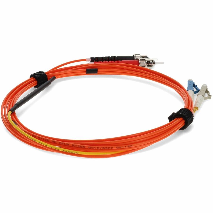 Câble de raccordement de conditionnement de mode à fibre optique AddOn 2 x ST 62,5/125 vers 1 x LC 62,5/125 et 1 x LC 9/125 3 m ADD-MODE-STLC6-3