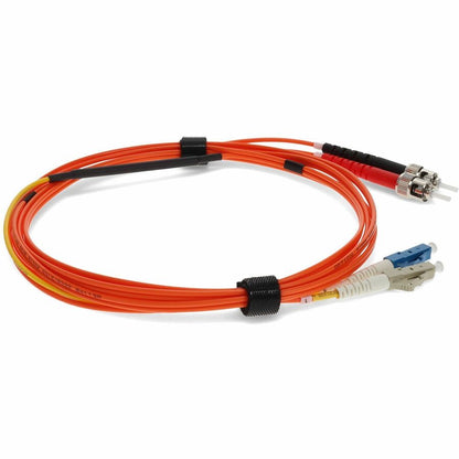 Câble de raccordement de conditionnement de mode à fibre optique AddOn 2 x ST 62,5/125 vers 1 x LC 62,5/125 et 1 x LC 9/125 3 m ADD-MODE-STLC6-3