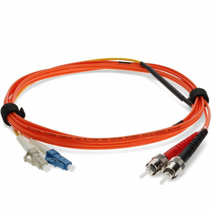 Câble de raccordement de conditionnement de mode à fibre optique AddOn 2 x ST 62,5/125 vers 1 x LC 62,5/125 et 1 x LC 9/125 3 m ADD-MODE-STLC6-3