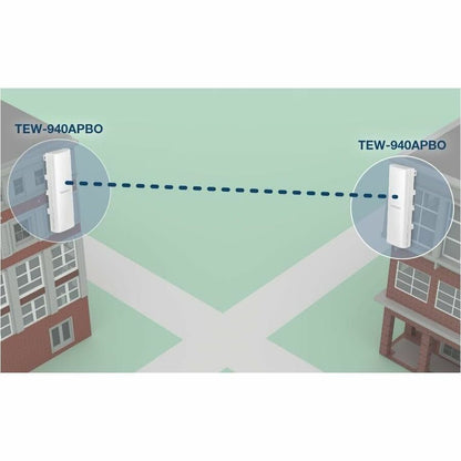 TRENDnet TEW-940APBO2K Single Band IEEE 802.11 a/n/ac/ax/k 1.20 Gbit/s Wireless Bridge - Outdoor TEW-940APBO2K