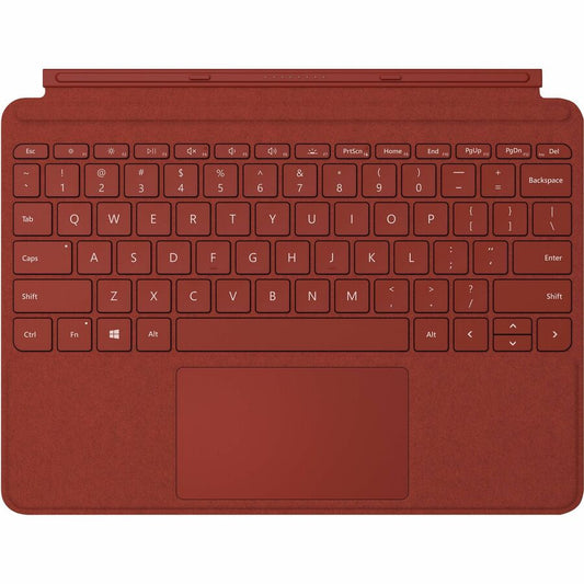 Étui clavier/housse Microsoft Type Cover pour tablette Microsoft Surface Go, Surface Go 2, Surface Go 3 - Rouge coquelicot KCT-00062