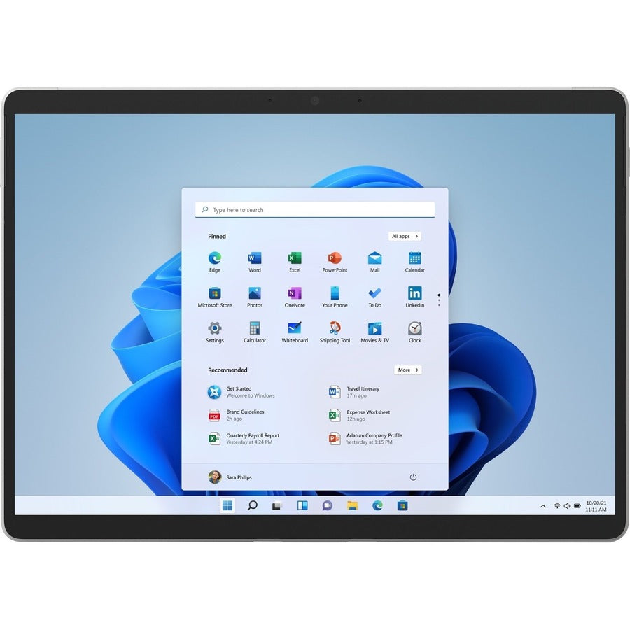 Tablette Microsoft Surface Pro 8 - 13" - 16 Go - SSD 512 Go - Windows 10 Pro - Platinum EDU-00031