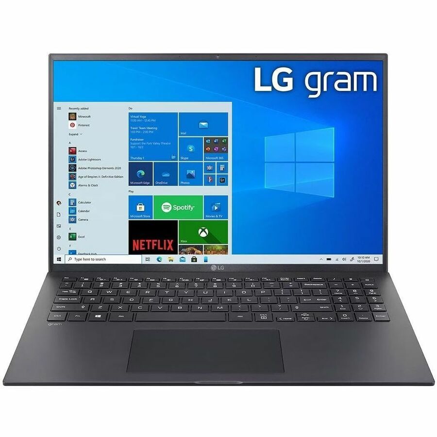 Ordinateur portable LG gram 16Z90P-N.AP52A8 16" - WQXGA - Intel Core i5 11e génération i5-1135G7 - Plateforme Intel Evo - 16 Go - SSD 256 Go - Noir volcanique 16Z90P-N.AP52A8
