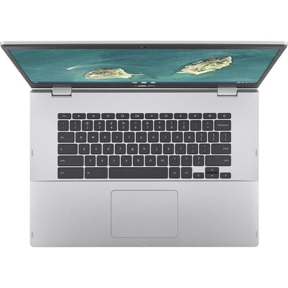 Asus Chromebook CX1500 CX1500CKA-DH01-CB Chromebook 15,6" - Full HD - Intel Celeron N4500 - 8 Go - Mémoire Flash 64 Go - Clavier Français - Argent Transparent CX1500CKA-DH01-CB