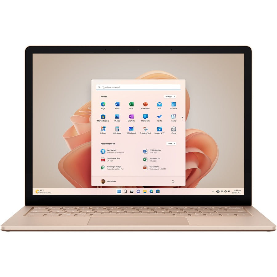 Ordinateur portable Microsoft Surface Laptop 5 13,5" à écran tactile - Intel Core i7 12e génération i7-1255U - Plateforme Intel Evo - 16 Go - SSD 512 Go - Clavier anglais, français - Sandstone RBI-00063