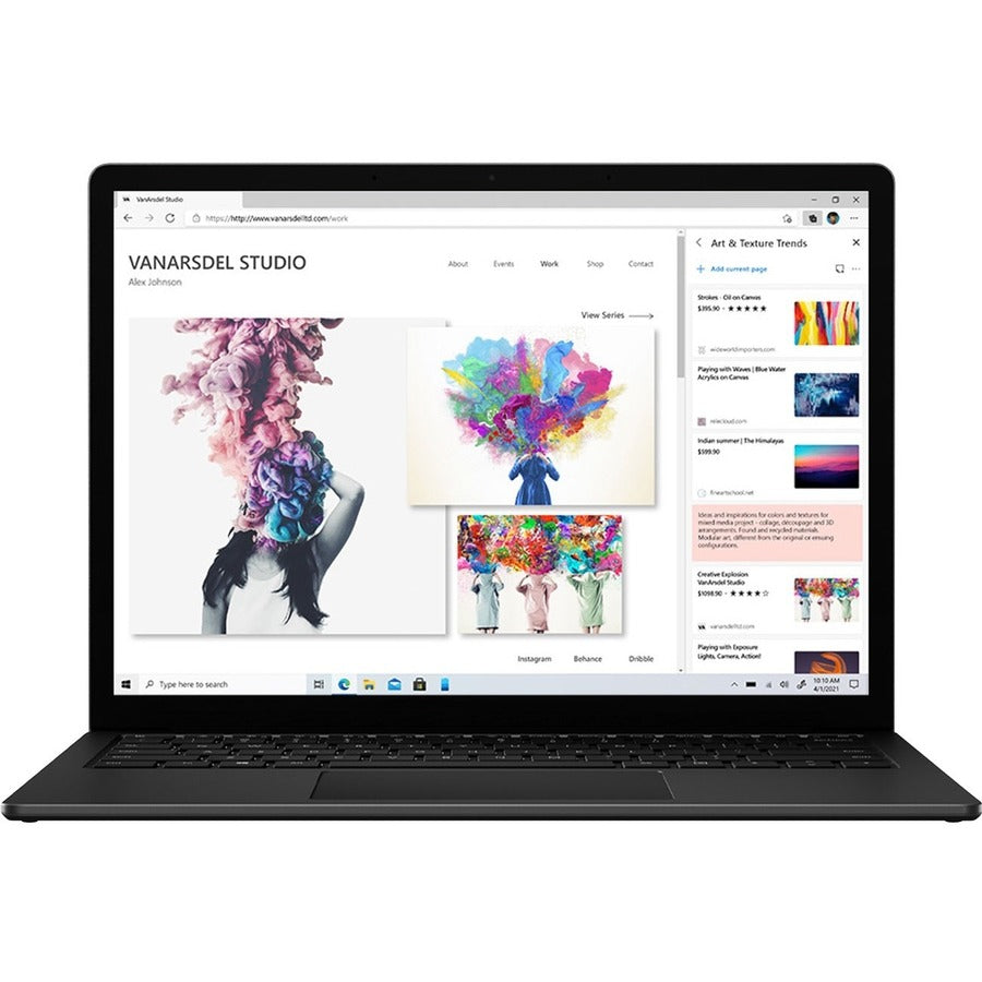 Ordinateur portable Microsoft Surface Laptop 4 13,5" à écran tactile - Intel Core i7 11e génération i7-1185G7 - 16 Go - SSD 512 Go - Noir mat 5F1-00001