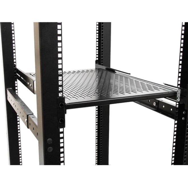 StarTech.com Étagère de montage en rack coulissante ventilée à profondeur de montage réglable 2U de 20 à 30 pouces - 22,7 kg - 61 cm de profondeur UNISLDSHF19