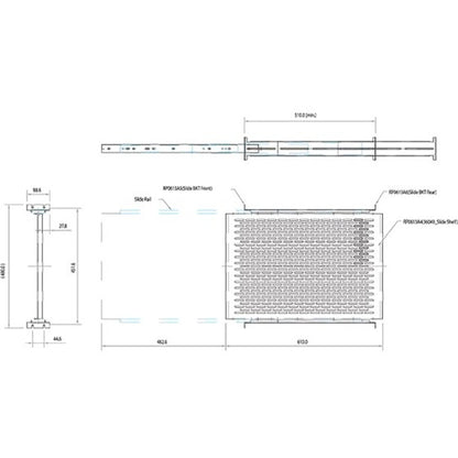 StarTech.com Étagère de montage en rack coulissante ventilée à profondeur de montage réglable 2U de 20 à 30 pouces - 22,7 kg - 61 cm de profondeur UNISLDSHF19