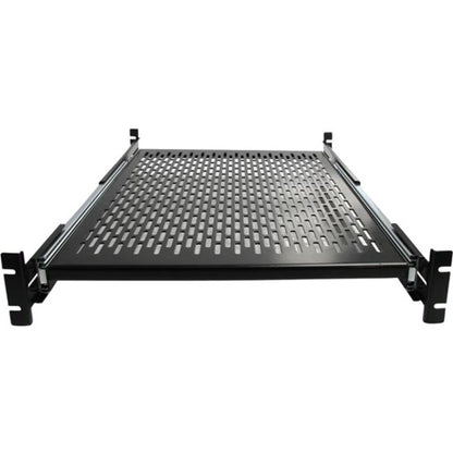 StarTech.com Étagère de montage en rack coulissante ventilée à profondeur de montage réglable 2U de 20 à 30 pouces - 22,7 kg - 61 cm de profondeur UNISLDSHF19
