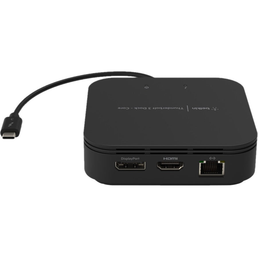 Belkin Thunderbolt 3 Core Dock - Laptop Docking station -Dual 4k - 60W -HDMI,DP - MacOS and Windows F4U110BT