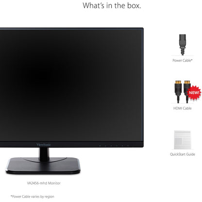 Moniteur LED Full HD 24" ViewSonic Value VA2456-mhd - 16:9 - Noir VA2456-MHD