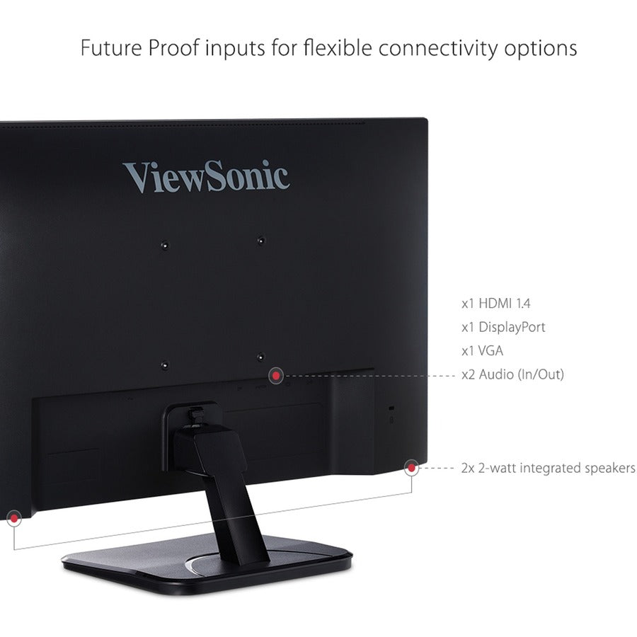 Moniteur LED Full HD 24" ViewSonic Value VA2456-mhd - 16:9 - Noir VA2456-MHD
