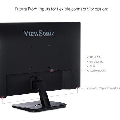 Moniteur LED Full HD 24" ViewSonic Value VA2456-mhd - 16:9 - Noir VA2456-MHD