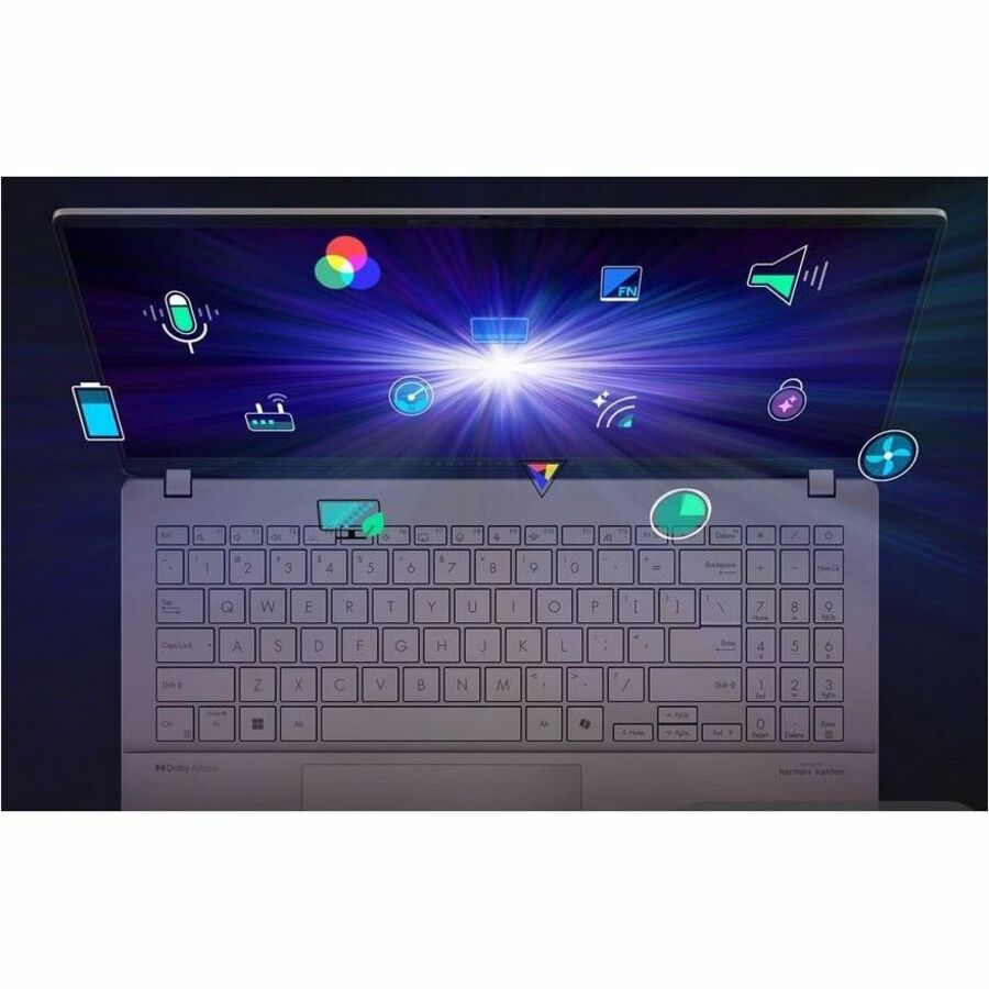 Ordinateur portable Asus Vivobook S 15 S5507 S5507QA-DB71-CB 15,6" - 3K - Qualcomm Snapdragon X Plus X1P-64-100 - 16 Go - Argent froid S5507QA-DB71-CB