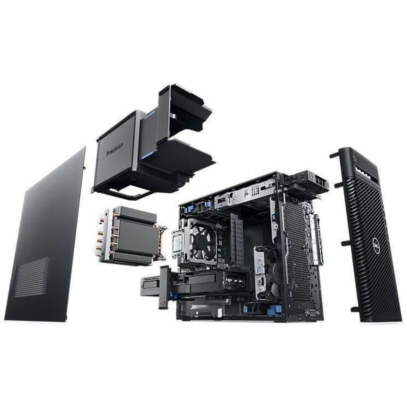 Station de travail Dell Precision 3000 3680 - Intel Core i7 14e génération i7-14700 - 32 Go - SSD 512 Go - Tour - Noir VVFHF