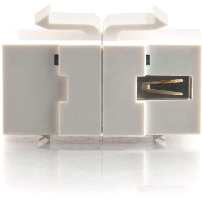 C2G Snap-In USB A to USB B Keystone Panel Mount Coupler Insert Module - F/F 28751