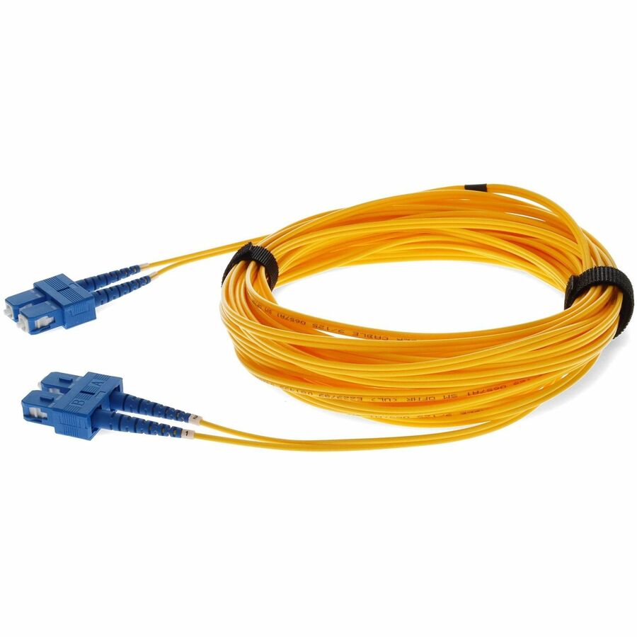 Câble de raccordement jaune duplex SC/SC OS1 en fibre monomode (SMF) AddOn 5 m ADD-SC-SC-5M9SMF