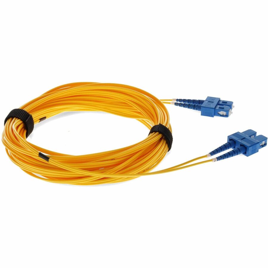 Câble de raccordement jaune duplex SC/SC OS1 en fibre monomode (SMF) AddOn 5 m ADD-SC-SC-5M9SMF