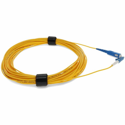 Câble de raccordement OFNR jaune (Riser Rated) AddOn 20 m SMF 9/125 Simplex SC/LC OS1 ADD-SC-LC-20MS9SMF