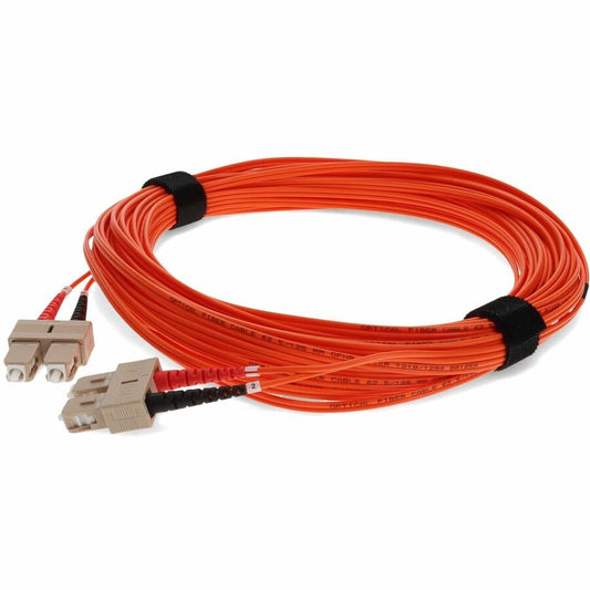 Câble de raccordement orange duplex SC/SC OM1 en fibre multimode (MMF) AddOn 15 m ADD-SC-SC-15M6MMF