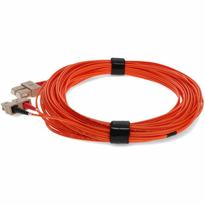 Câble de raccordement orange duplex SC/SC OM1 en fibre multimode (MMF) AddOn 15 m ADD-SC-SC-15M6MMF