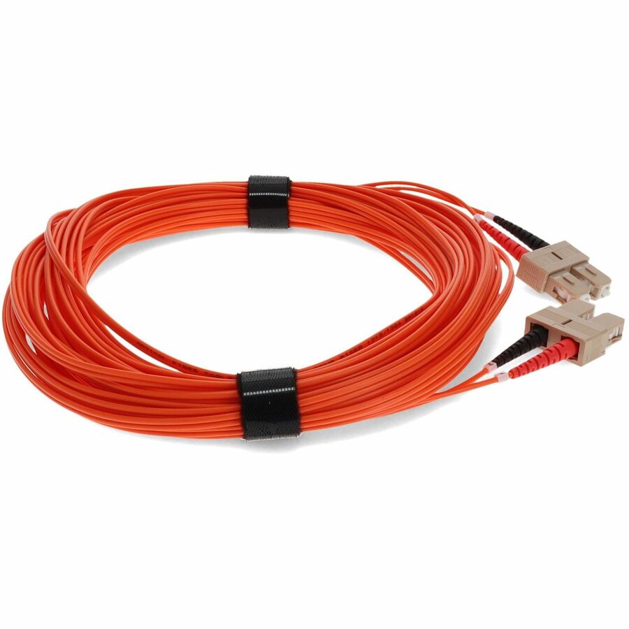 Câble de raccordement orange duplex SC/SC OM1 en fibre multimode (MMF) AddOn 15 m ADD-SC-SC-15M6MMF