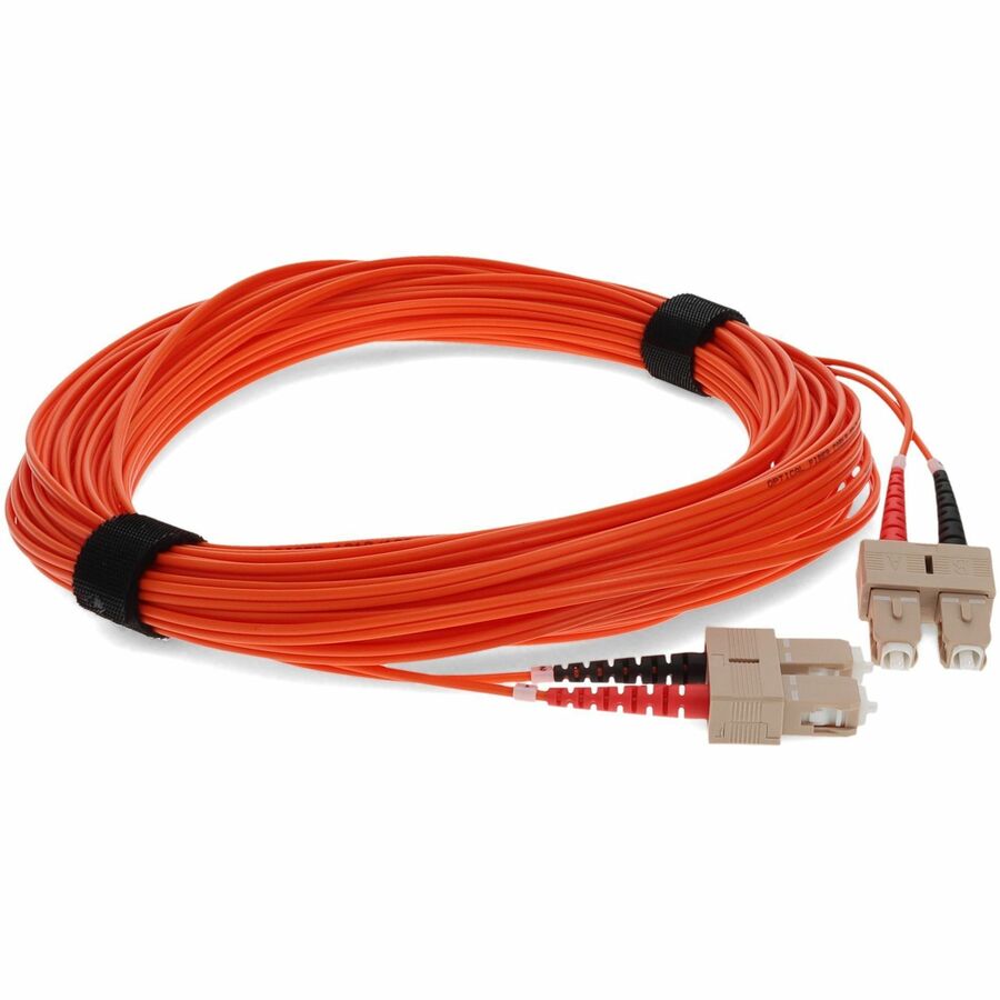 Câble de raccordement orange duplex SC/SC OM1 en fibre multimode (MMF) AddOn 15 m ADD-SC-SC-15M6MMF