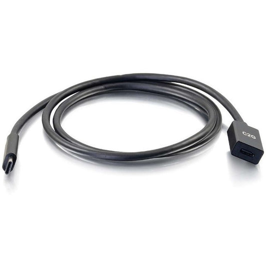 Câble d'extension USB C C2G 3 pieds - 5G 3A - Mâle vers femelle - USB Type C 28656