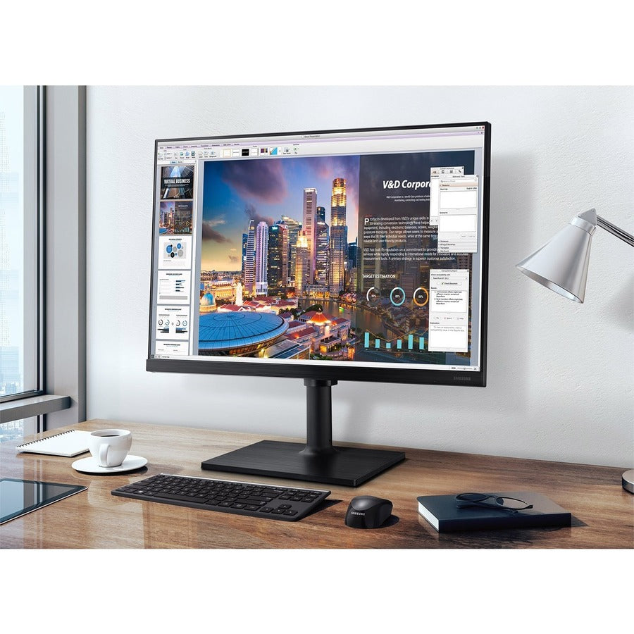 Samsung F27T450FQN 27" Class Full HD LCD Monitor - 16:9 - Black LF27T450FQNXGO