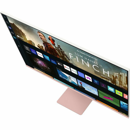 Moniteur LCD intelligent Samsung Smart S32BM80PUN 32" avec webcam 4K UHD - 16:9 - Rose coucher de soleil, blanc chaud LS32BM80PUNXGO