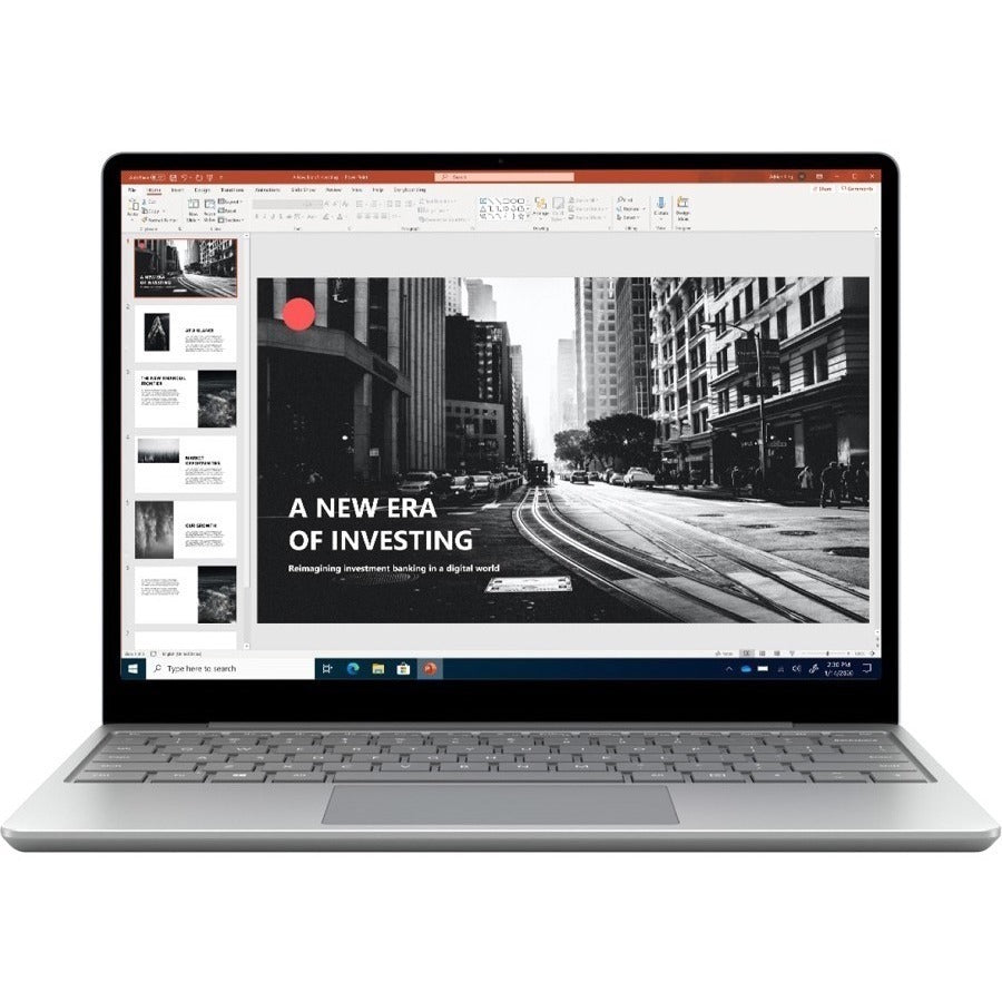 Ordinateur portable à écran tactile Microsoft Surface Laptop Go 12,4 pouces - Intel Core i5 10e génération i5-1035G1 - 8 Go - SSD 128 Go - Platinum 21L-00002