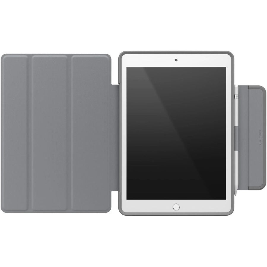 Étui de transport OtterBox Symmetry Series 360 (folio) pour tablette Apple iPad (9e génération), iPad (8e génération), iPad (7e génération) 10,2" - After Dark (gris/transparent) 77-62049