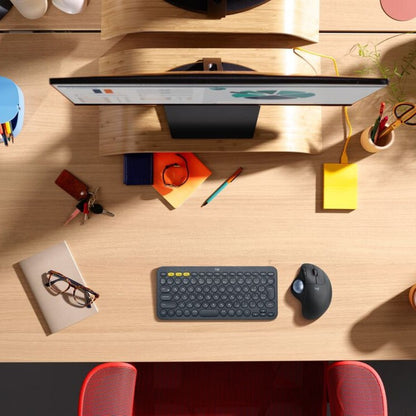 Logitech ERGO M575 Wireless Trackball Mouse - Easy thumb control, precision and smooth tracking, ergonomic comfort design, for Windows, PC and Mac with Bluetooth and USB capabilities (Black) 910-005869