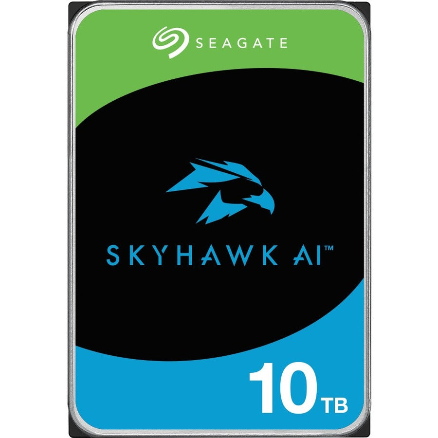 Disque dur Seagate SkyHawk AI ST10000VE001 10 To - 3,5" interne - SATA (SATA/600) - Méthode d'enregistrement magnétique conventionnel (CMR) ST10000VE001