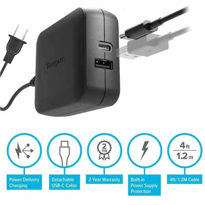 Targus 65W USB-C/USB-A Charger APA104BT